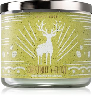Bath & Body Works Chestnut & Clove vela perfumada com óleos essenciais