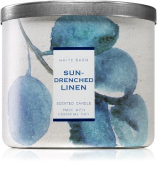 Bath & Body Works Sun-Drenched Linen mirisna svijeća I.