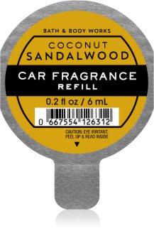 Bath & Body Works Coconut Sandalwood Auton ilmanraikastin Täyttöpakkaus