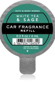 Bath & Body Works White Tea & Sage ambientador auto recarga