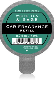 Bath & Body Works White Tea & Sage vôňa do auta náhradná náplň