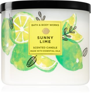 Bath & Body Works Sunny Lime vela perfumada