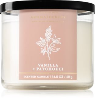 Bath & Body Works Vanilla and Patchouli illatos gyertya