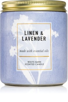 Bath & Body Works Linen and Lavender illatos gyertya  I.