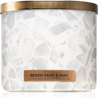 bath and body works beach sage and mint candle