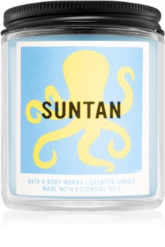 bath and body works suntan candle review