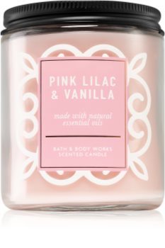 bath and body works pink lilac and vanilla candle