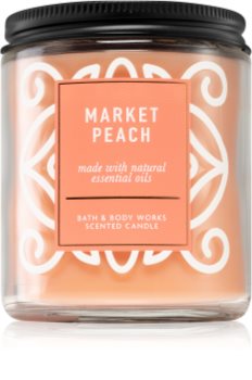 bath and body works market peach candle