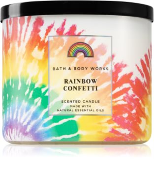 Bath & Body Works Rainbow Confett Tuoksukynttilä