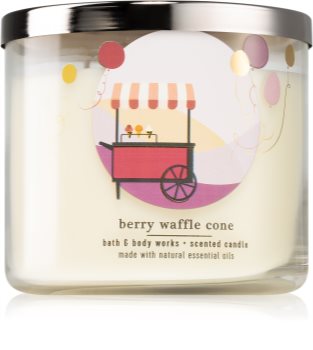 Bath & Body Works Berry Waffle Cone vonná sviečka