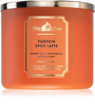Bath & Body Works Pumpkin Spiced Latte ароматна свещ  с есенциални масла