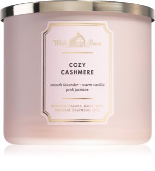 Bath & Body Works Cozy Cashmere kvapioji žvakė su eteriniais aliejais