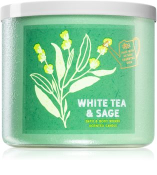 Bath & Body Works White Tea & Sage vonná svíčka