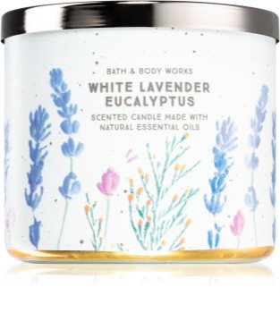 Bath & Body Works White Lavender Eucalyptus vela perfumada