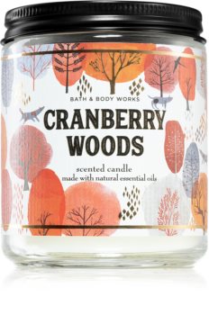 Bath & Body Works Cranberry Woods Duftkerze   mit ätherischen Öl