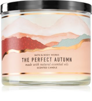 Bath & Body Works The Perfect Autumn geurkaars met Essentiele Olieën