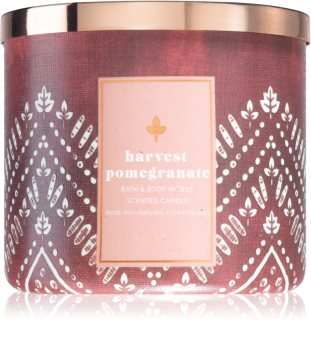 Bath & Body Works Harvest Pomegranate vonná sviečka s esenciálnymi olejmi