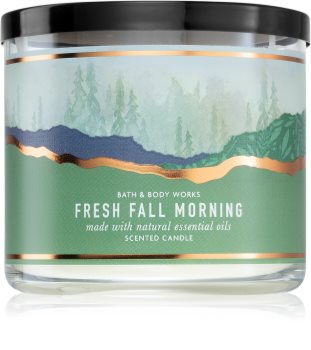 Bath & Body Works Fresh Fall Morning mirisna svijeća s esencijalnim uljem I.