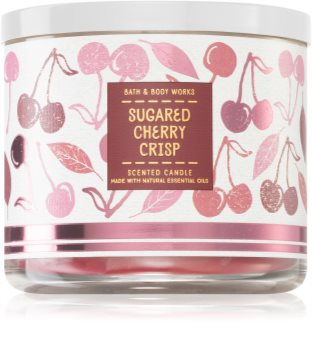 Bath & Body Works Sugared Cherry Crisp vela perfumada