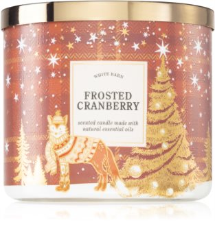 bath and body works frosted cranberry candle review