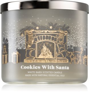 Bath & Body Works Cookies with Santa vela perfumada