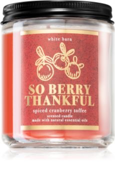 Bath & Body Works Spiced Cranberry Toffee vonná sviečka I.