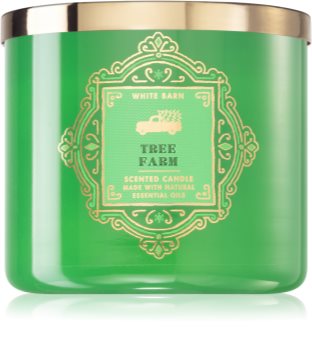 bath and body works pine scented candle