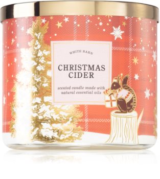 Bath & Body Works Christmas Cider vonná sviečka s esenciálnymi olejmi