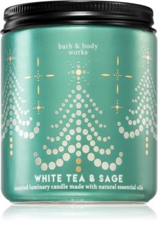 Bath & Body Works White Tea & Sage vonná sviečka I.