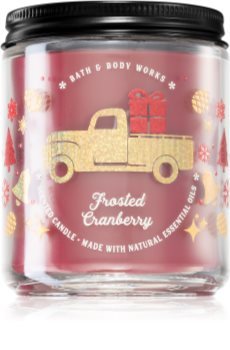 bath and body works candle frosted cranberry