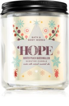 Bath & Body Works Winter Peach Marshmallow lumânare parfumată