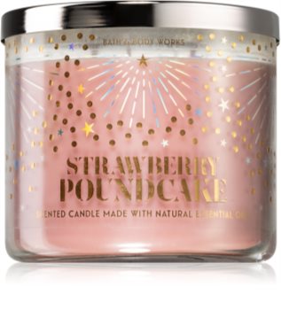 bath and body works candle strawberry pound cake