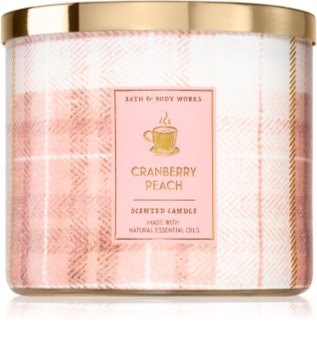 Bath & Body Works Cranberry Peach vela perfumada