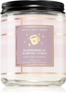 Bath & Body Works Raspberries & Whipped Vanilla illatos gyertya