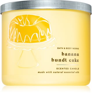 Bath & Body Works Banana Bundt Cake vela perfumada