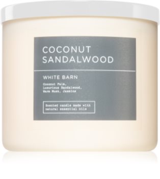 coconut and sandalwood candle