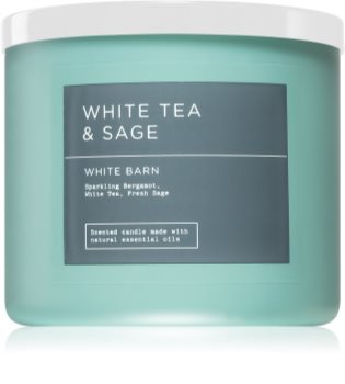 bath and body works candle white tea and sage