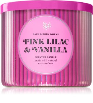 pink lilac and vanilla candle bath and body works