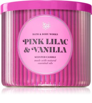 Bath & Body Works Pink Lilac & Vanilla vela perfumada