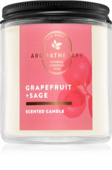 Bath & Body Works Grapefruit + Sage vonná sviečka I.