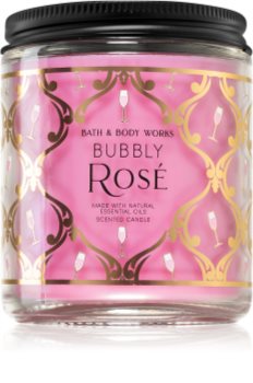 bath and body works bubbly rose candle