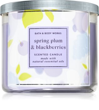 Bath & Body Works Spring Plum and Blackberries vela perfumada