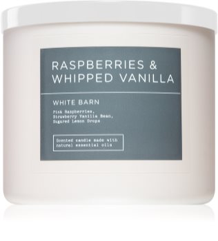 Bath & Body Works Raspberries & Whipped Vanilla vela perfumada