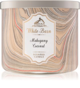 Bath & Body Works White Barn Mahogany Coconut vonná svíčka I.