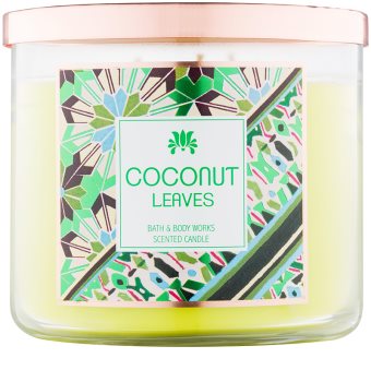 Bath & Body Works Coconut Leaves vela perfumada 411 g