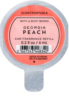 Bath & Body Works Georgia Peach ambientador de coche para ventilación 6 ml recarga de recambio