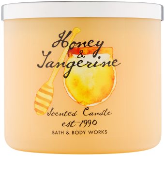 Bath & Body Works Honey & Tangerine vela perfumado 411 g