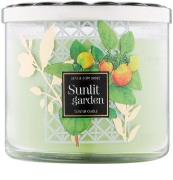 Bath & Body Works Sunlit Garden vela perfumado 411 g