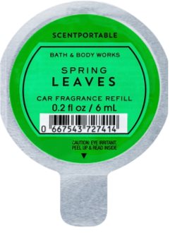 Bath & Body Works Spring Leaves ambientador auto 6 ml recarga de substituição