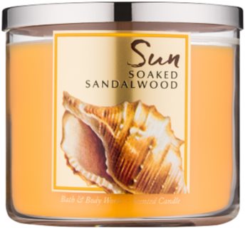 Bath & Body Works Sun Soaked Sandalwood vela perfumada 411 g